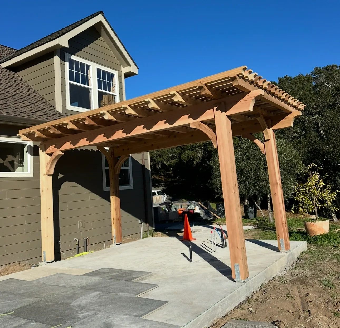 Cedar Pergola by Jaso Builders